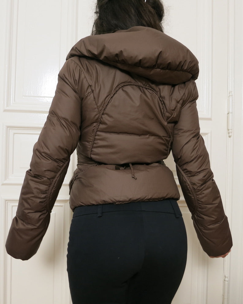 Brown down puffer