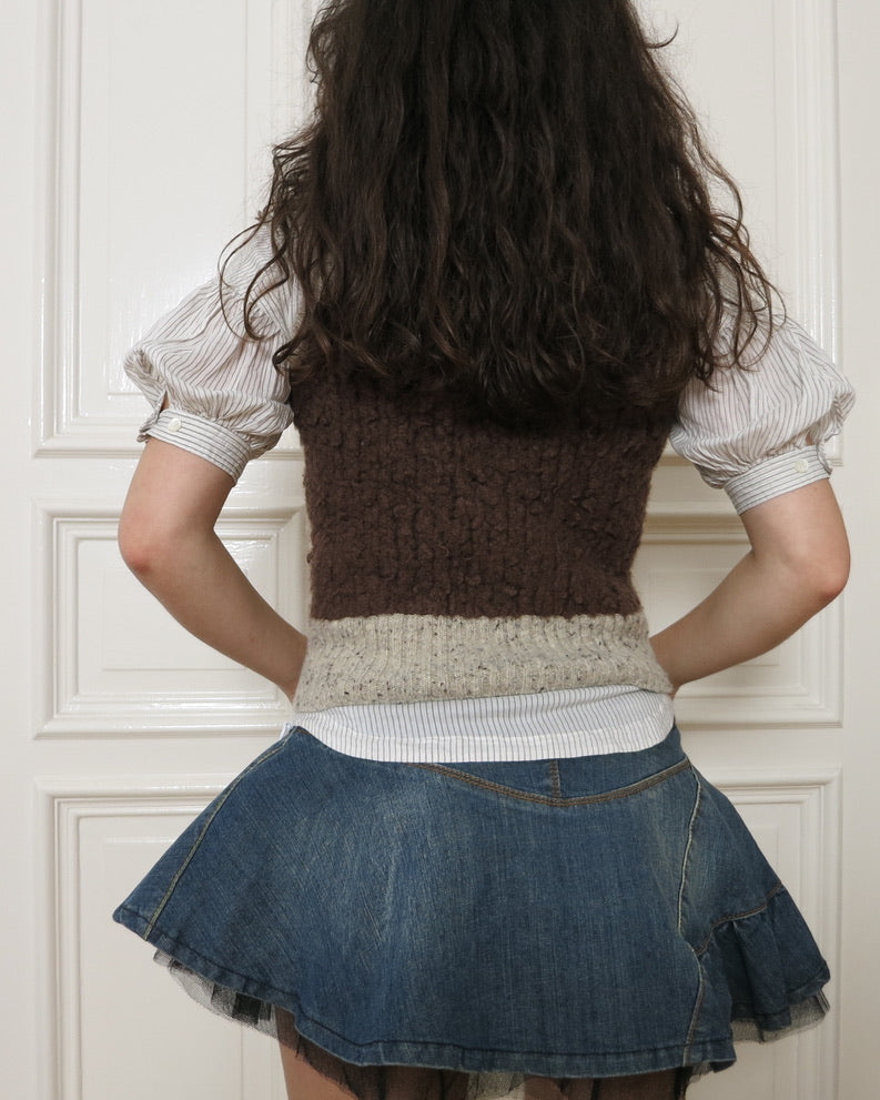 Cosmic Wonder chunky knit vest