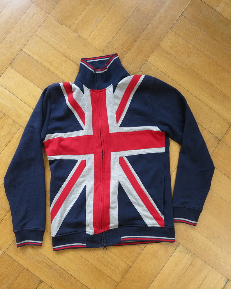 Union jack zipper cardigan