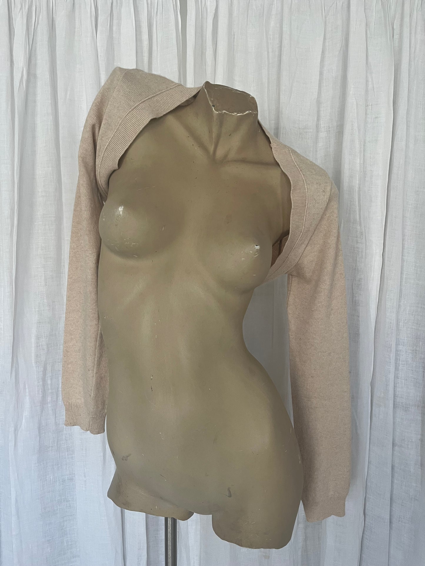 Beige cachemire bolero