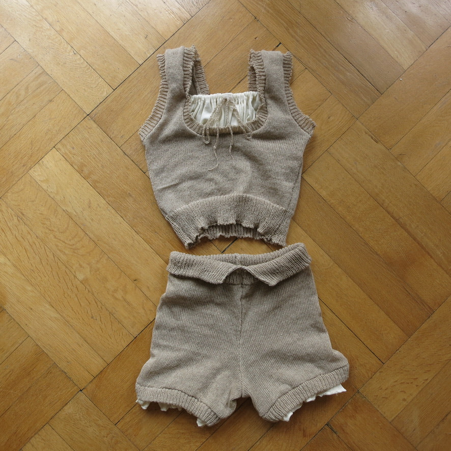 eithne padraigin ni bhraonain - crop top and shorts set