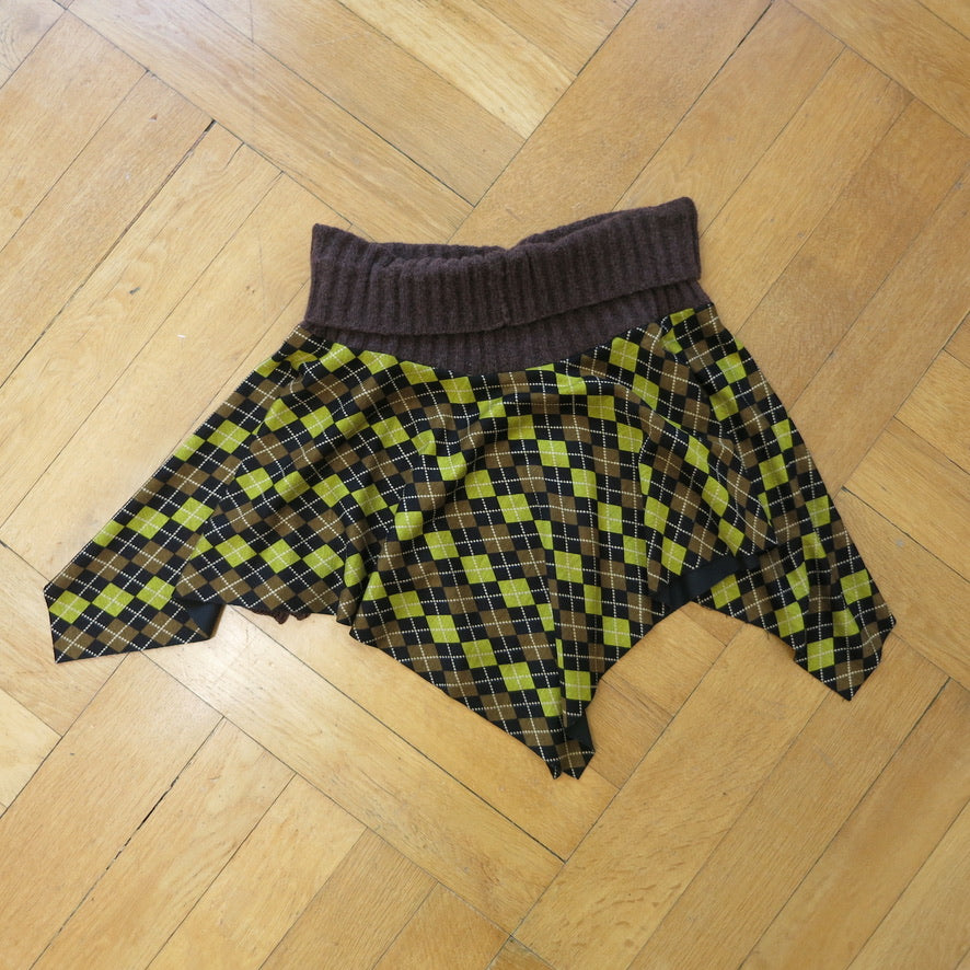 Natascha Domino argyle skirt