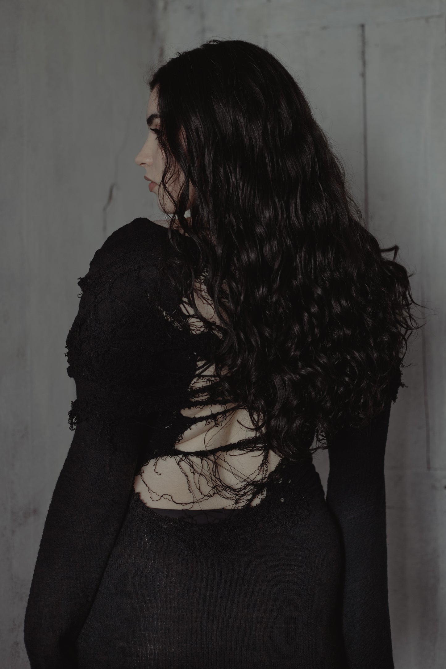 Annina black monkcore dress
