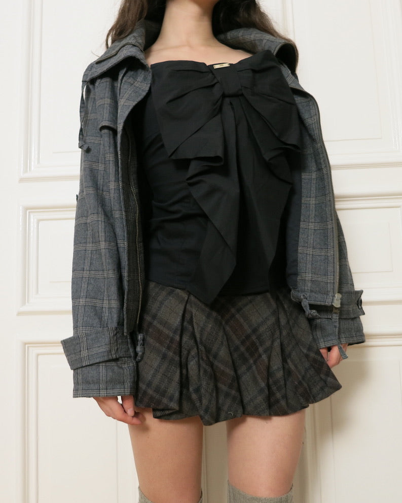Checkered wool jacket