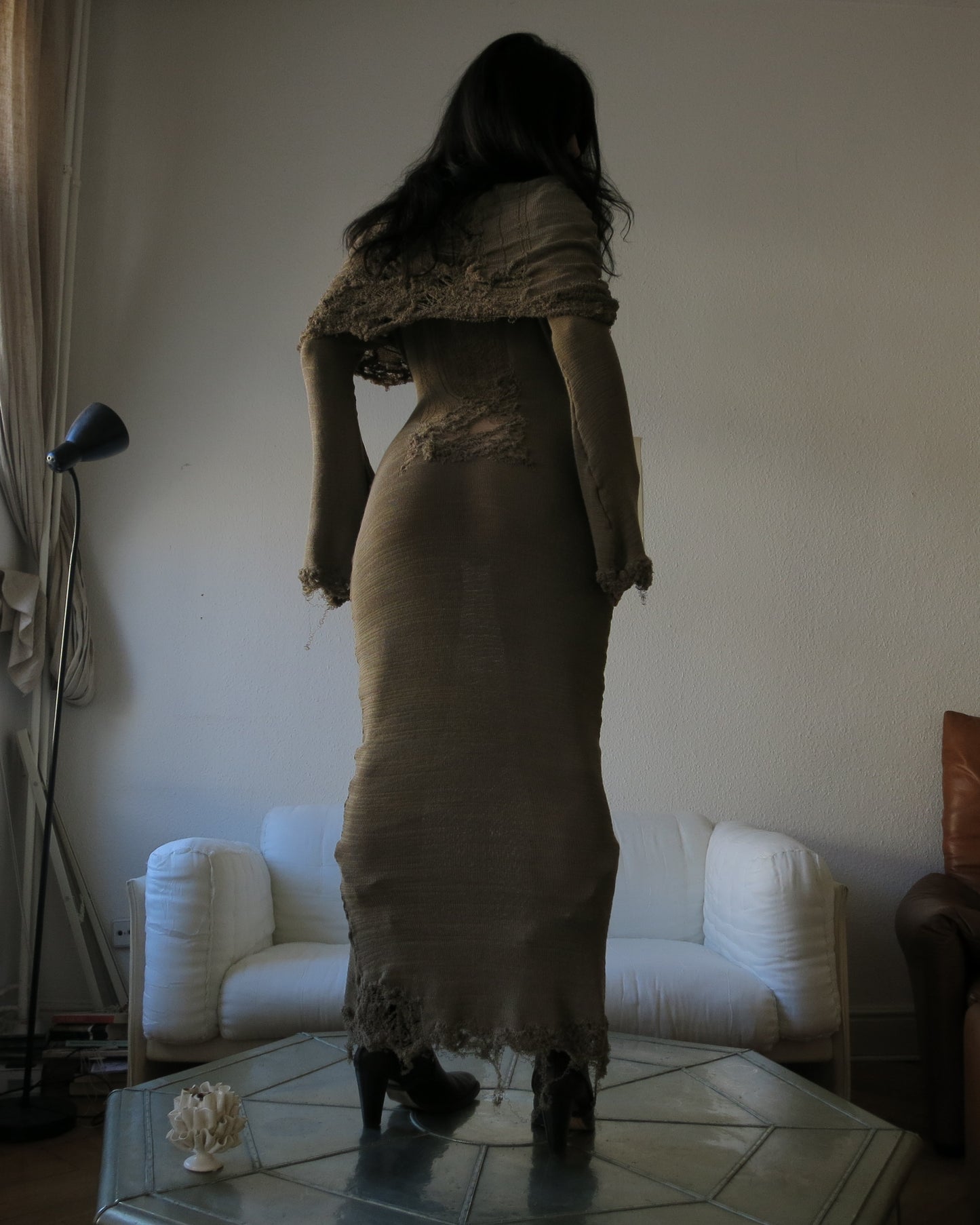 annina green monkcore dress