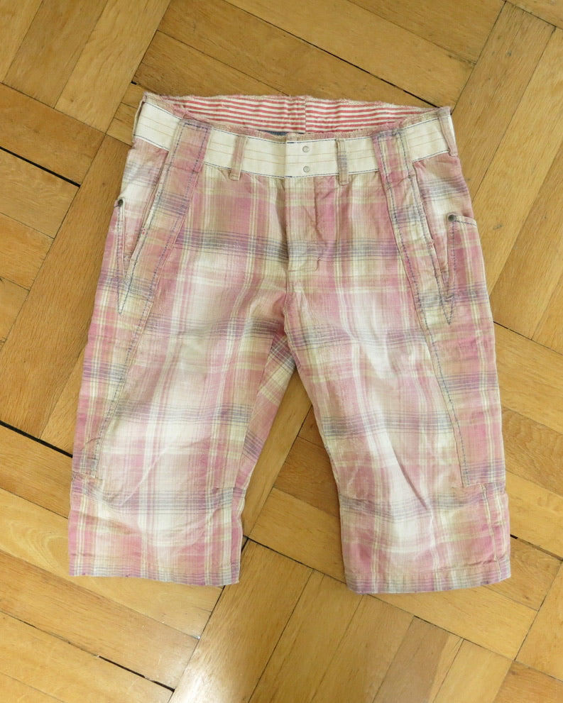 Marithé Francois Girbaud plaid shorts