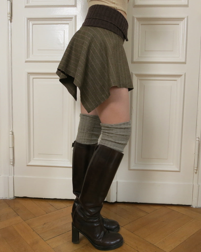 Natascha Domino pinstripe skirt