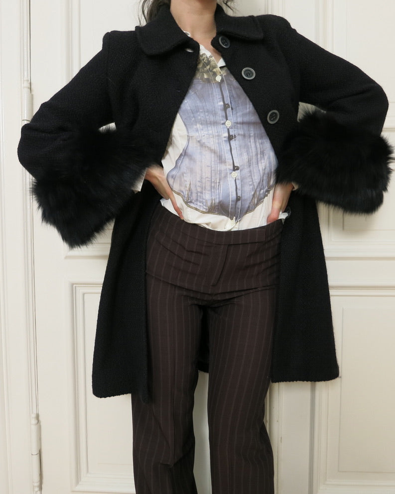 Chic wool-blend coat