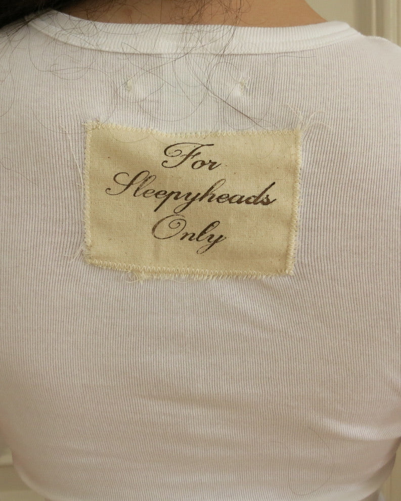 J'adorable Basics white sleepyhead t-shirt
