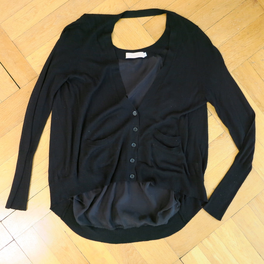 Silk & rayon cardigan