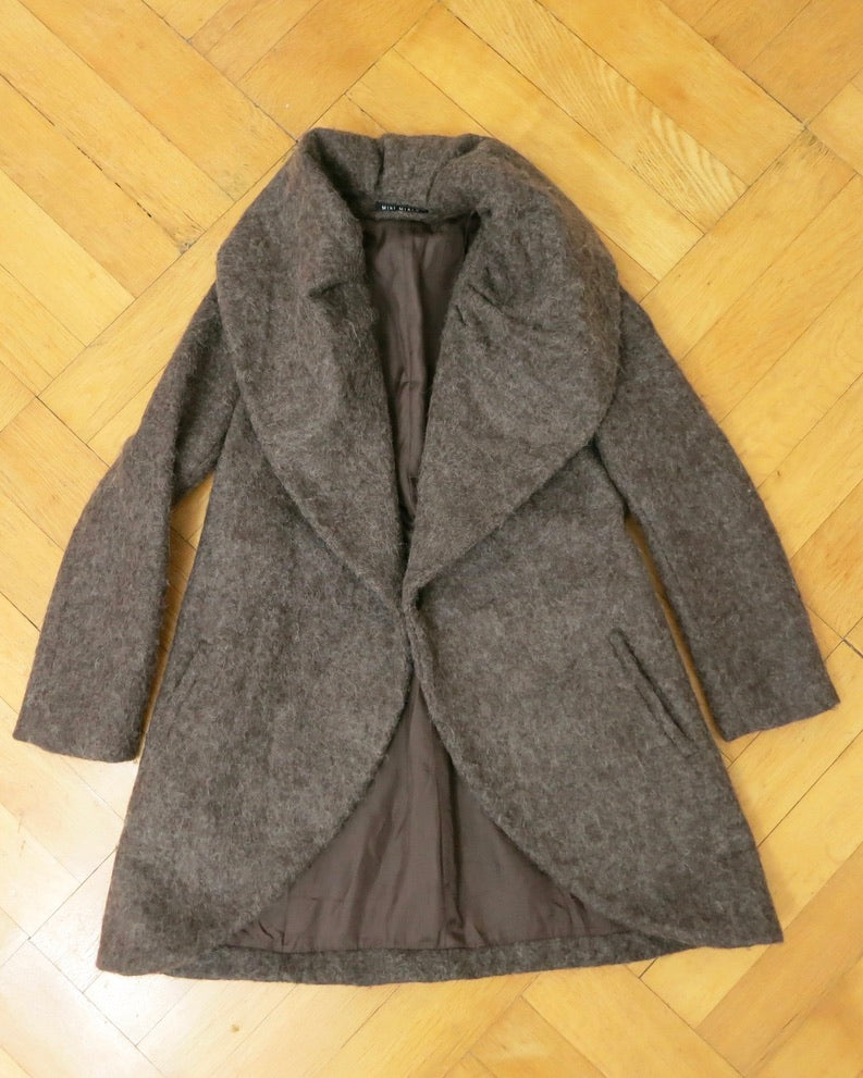 Mohair alpaca wool coat