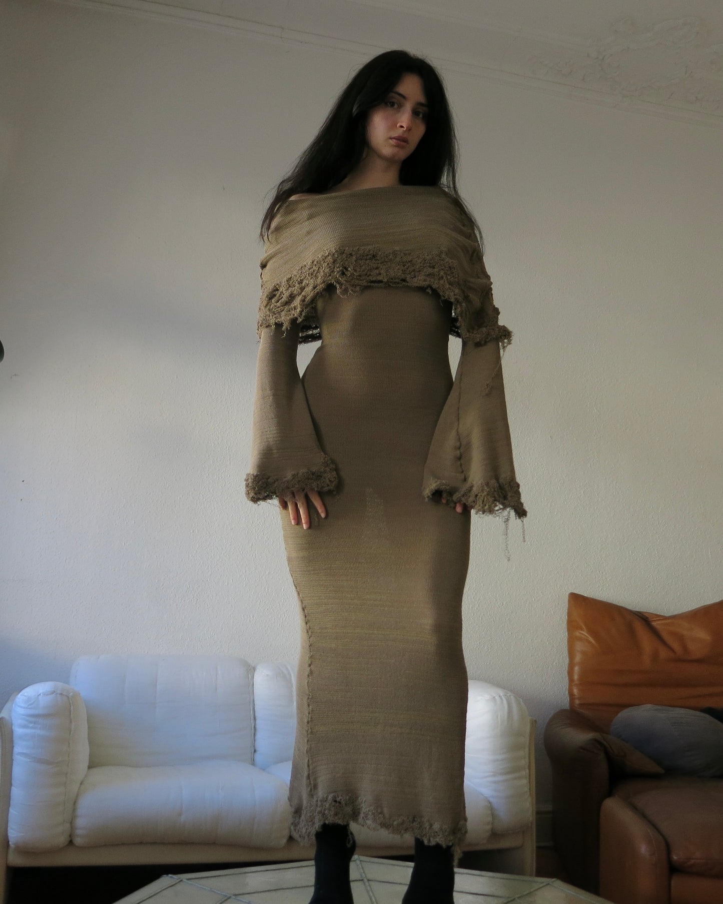annina green monkcore dress