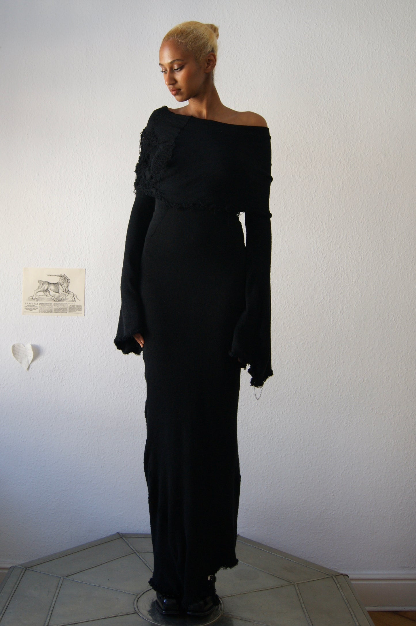 Annina black monkcore dress