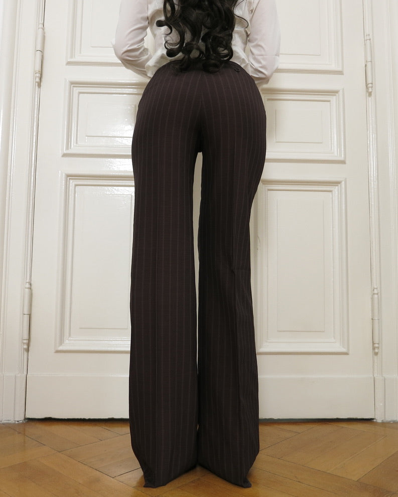Pinstripe trousers