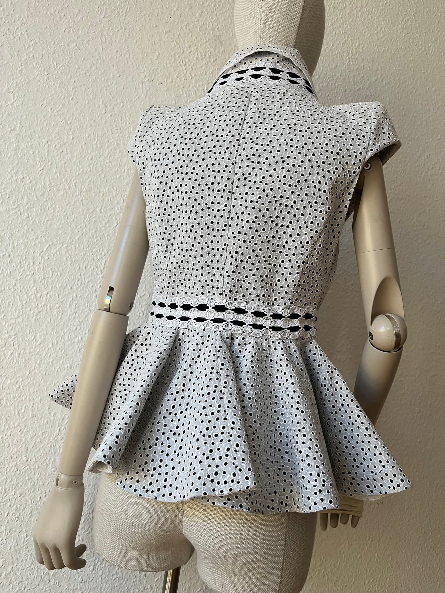 Antonio Berardi deconstructed lace blouse