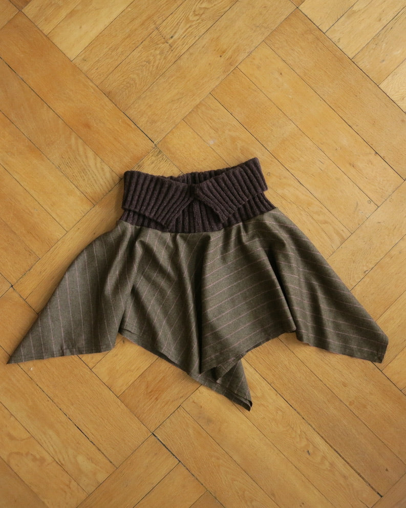 Natascha Domino pinstripe skirt