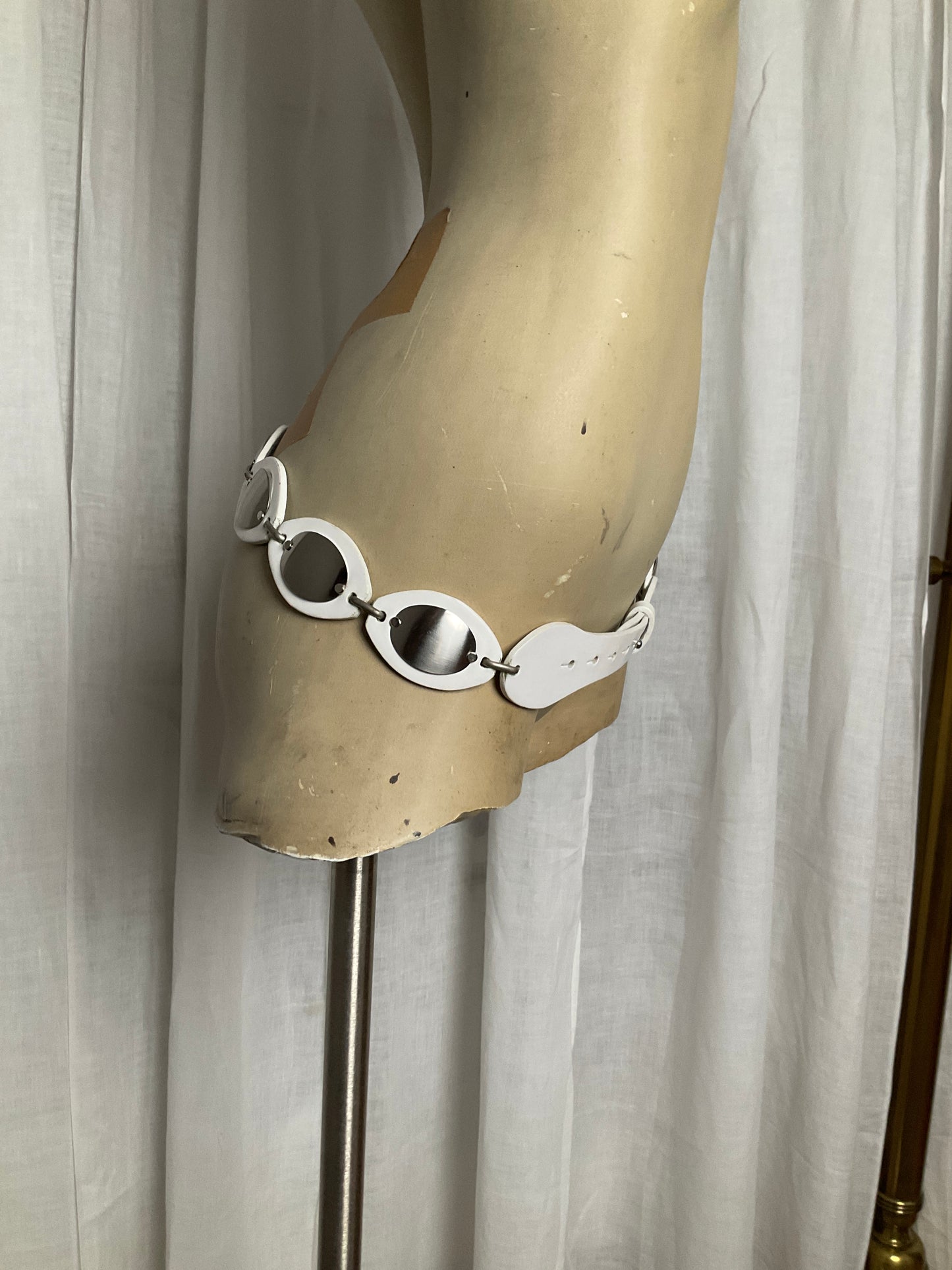 Sportmax leather & metal belt