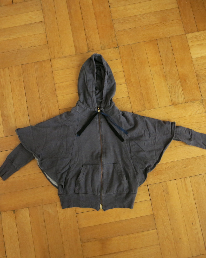 Layered cape hoodie