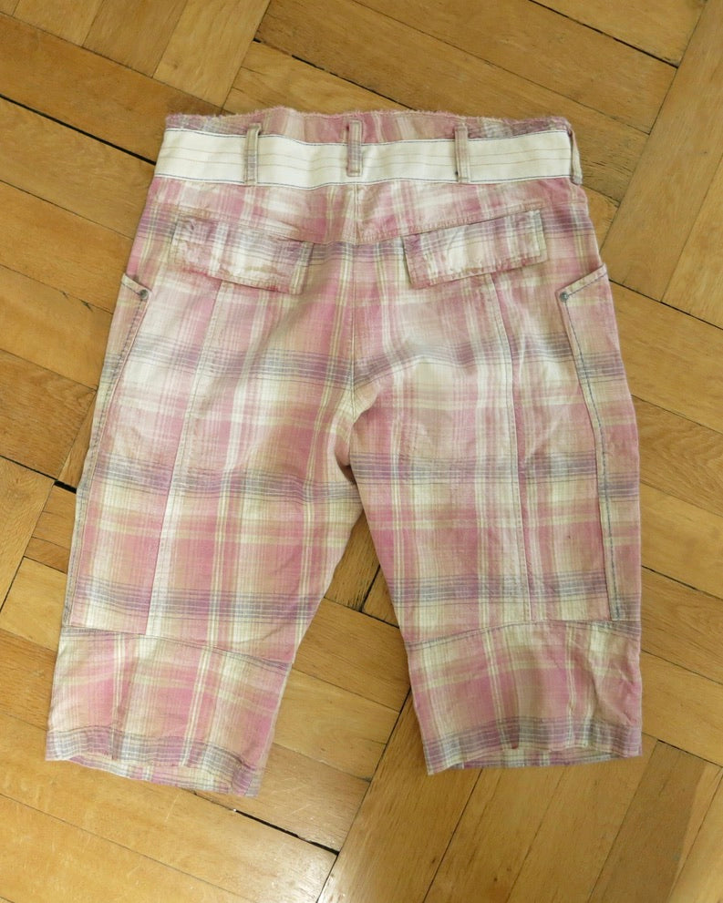 Marithé Francois Girbaud plaid shorts