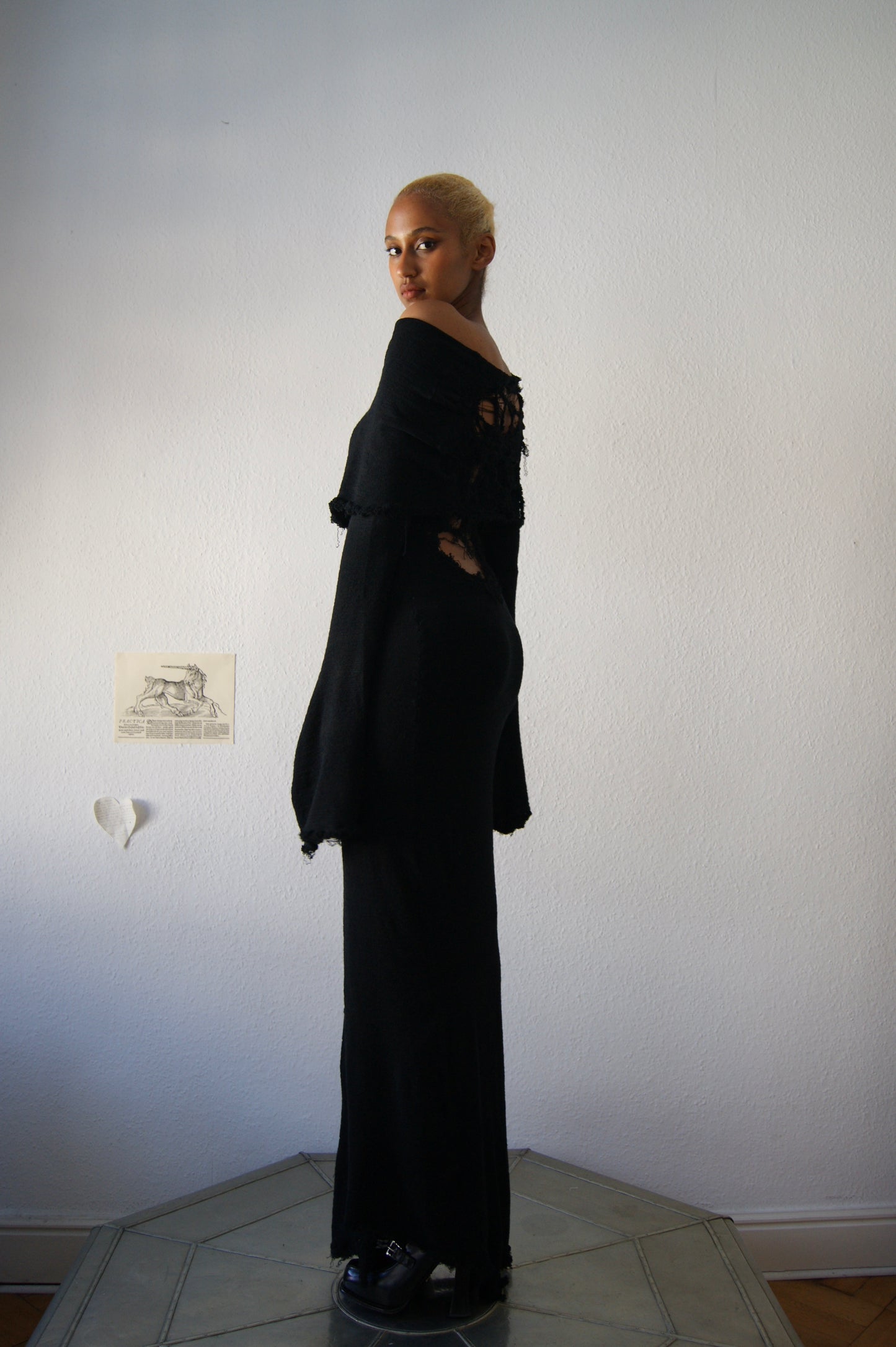 Annina black monkcore dress