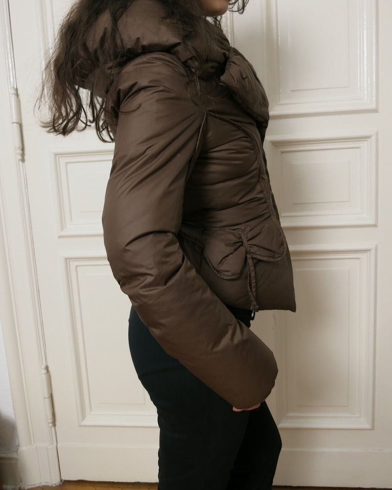 Brown down puffer