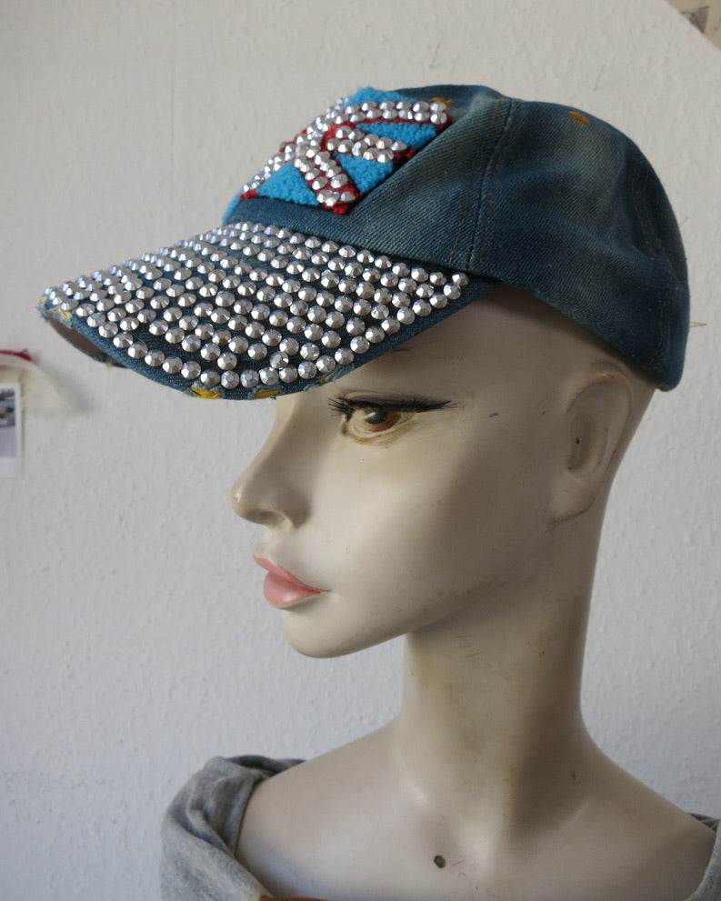 Bedazzled Union Jack cap