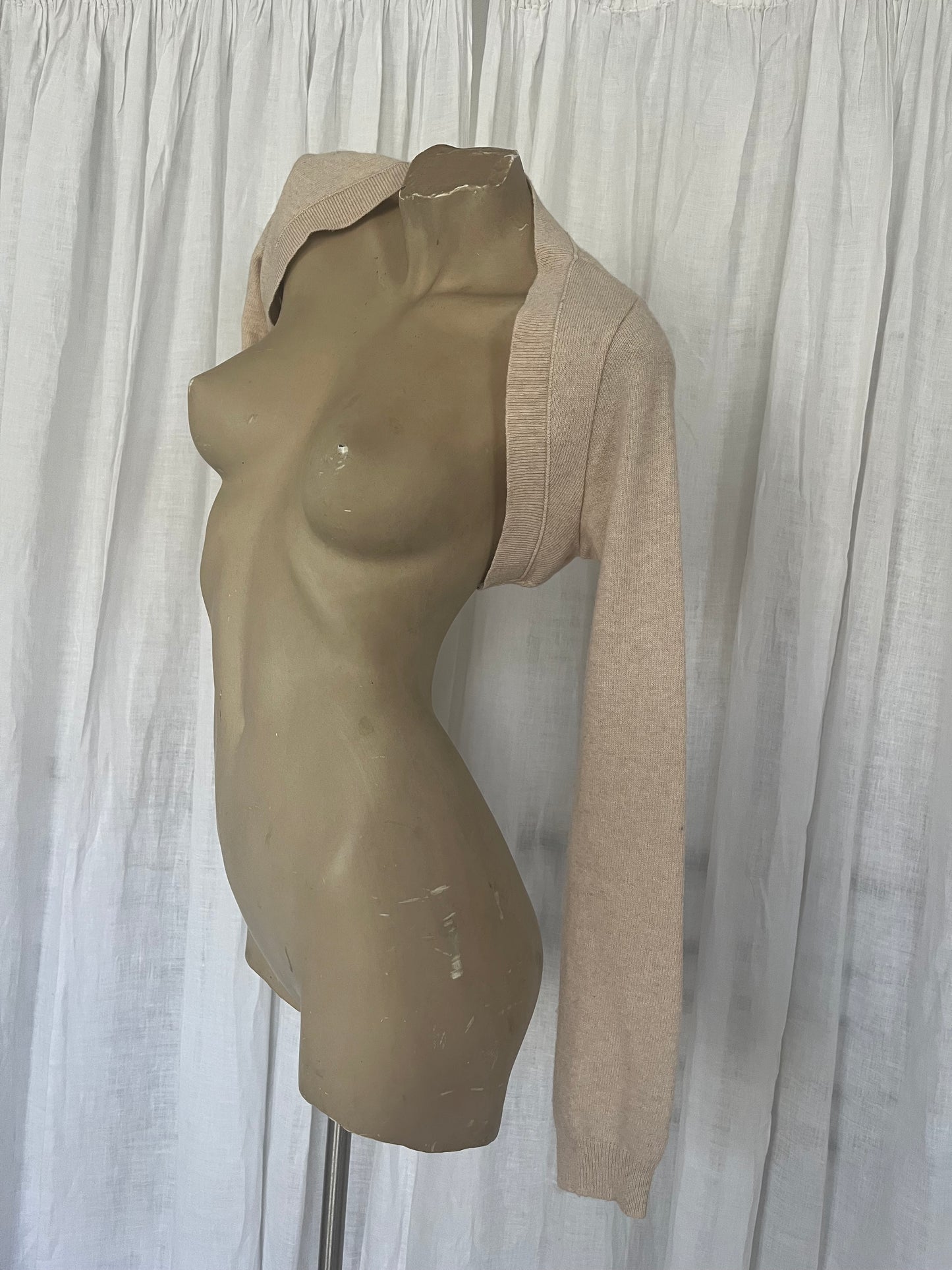 Beige cachemire bolero