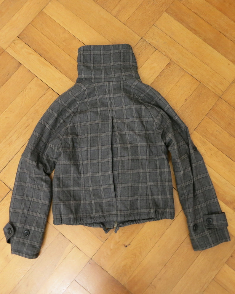 Checkered wool jacket