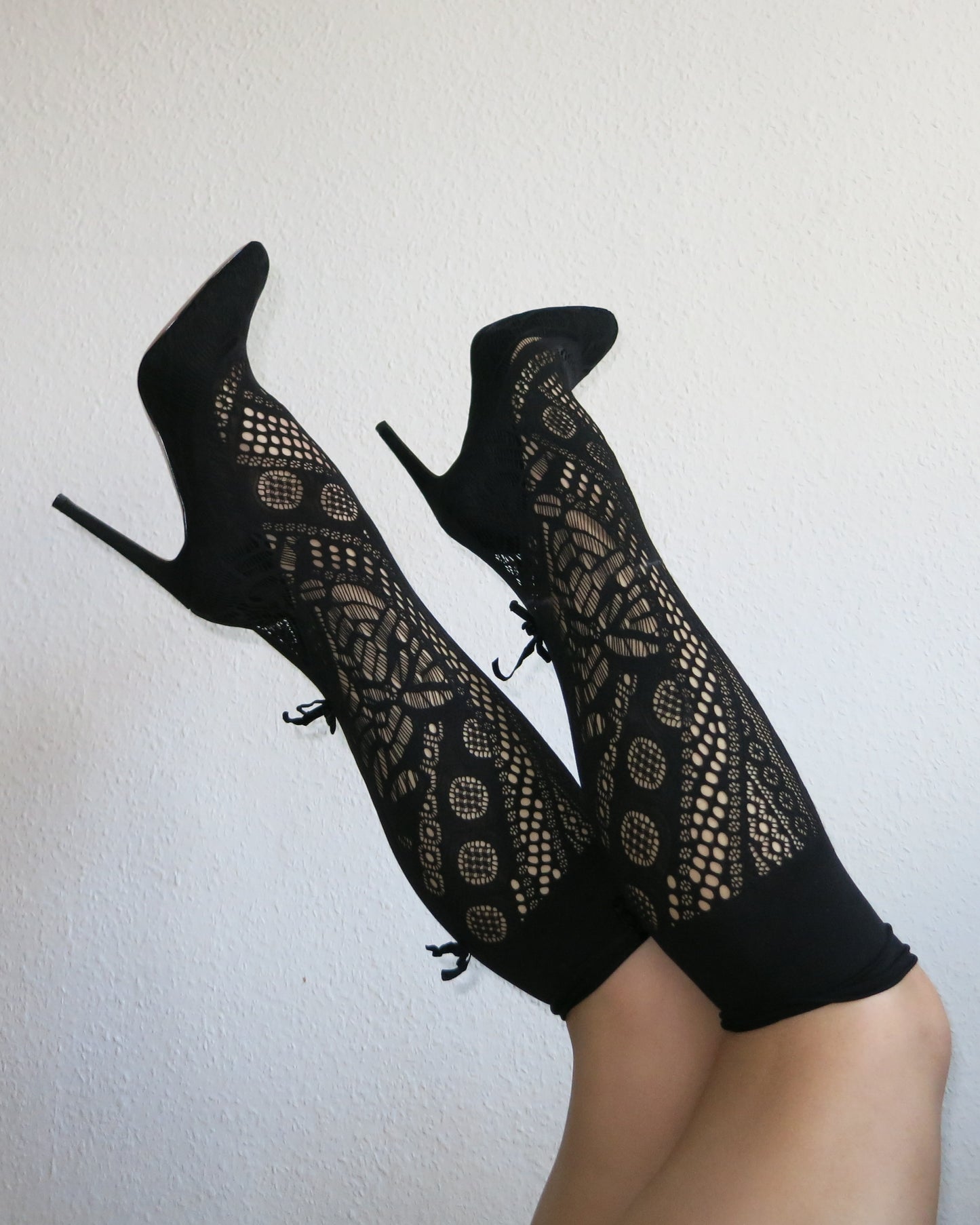 Sexy heels with incorporated socks