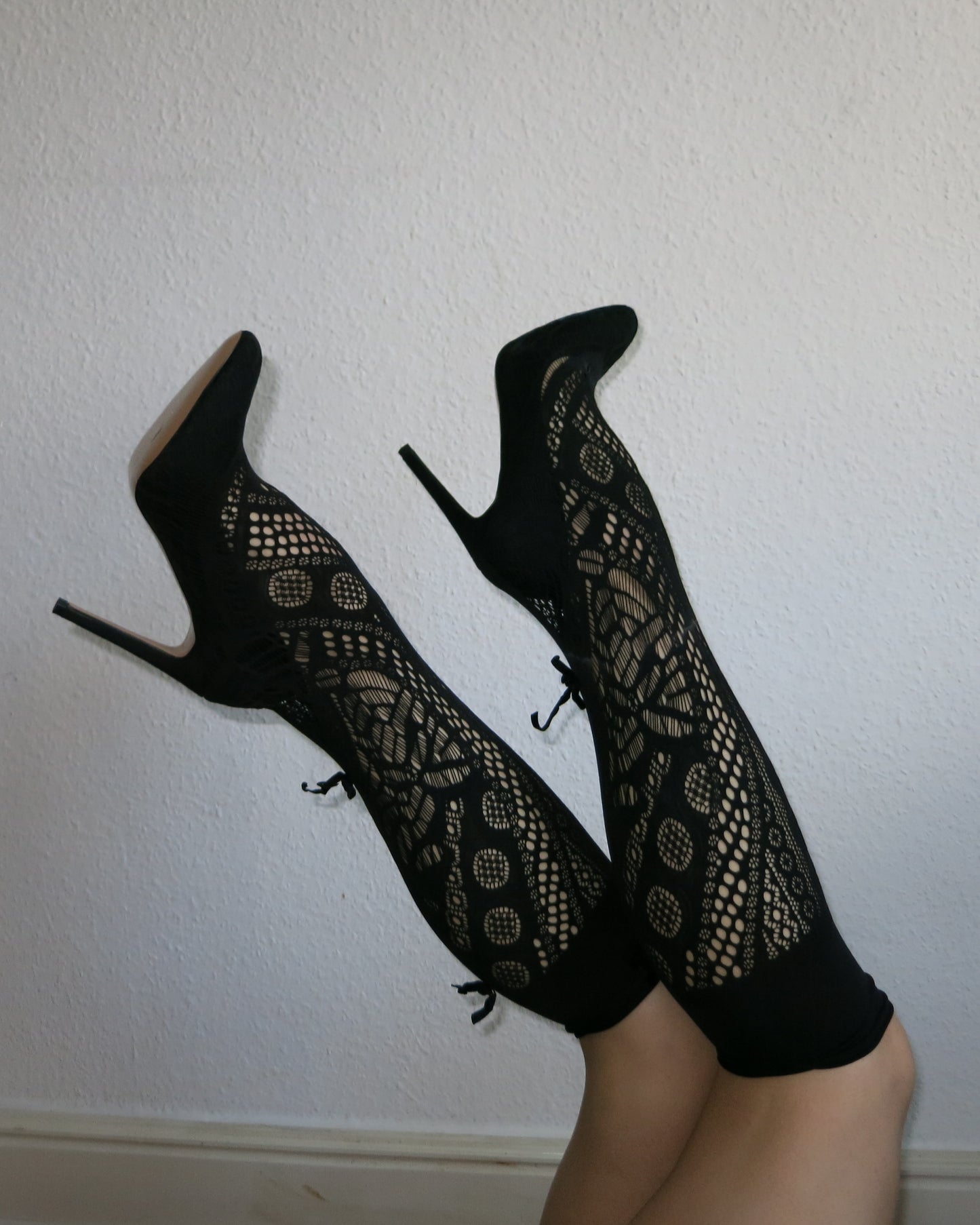 Sexy heels with incorporated socks