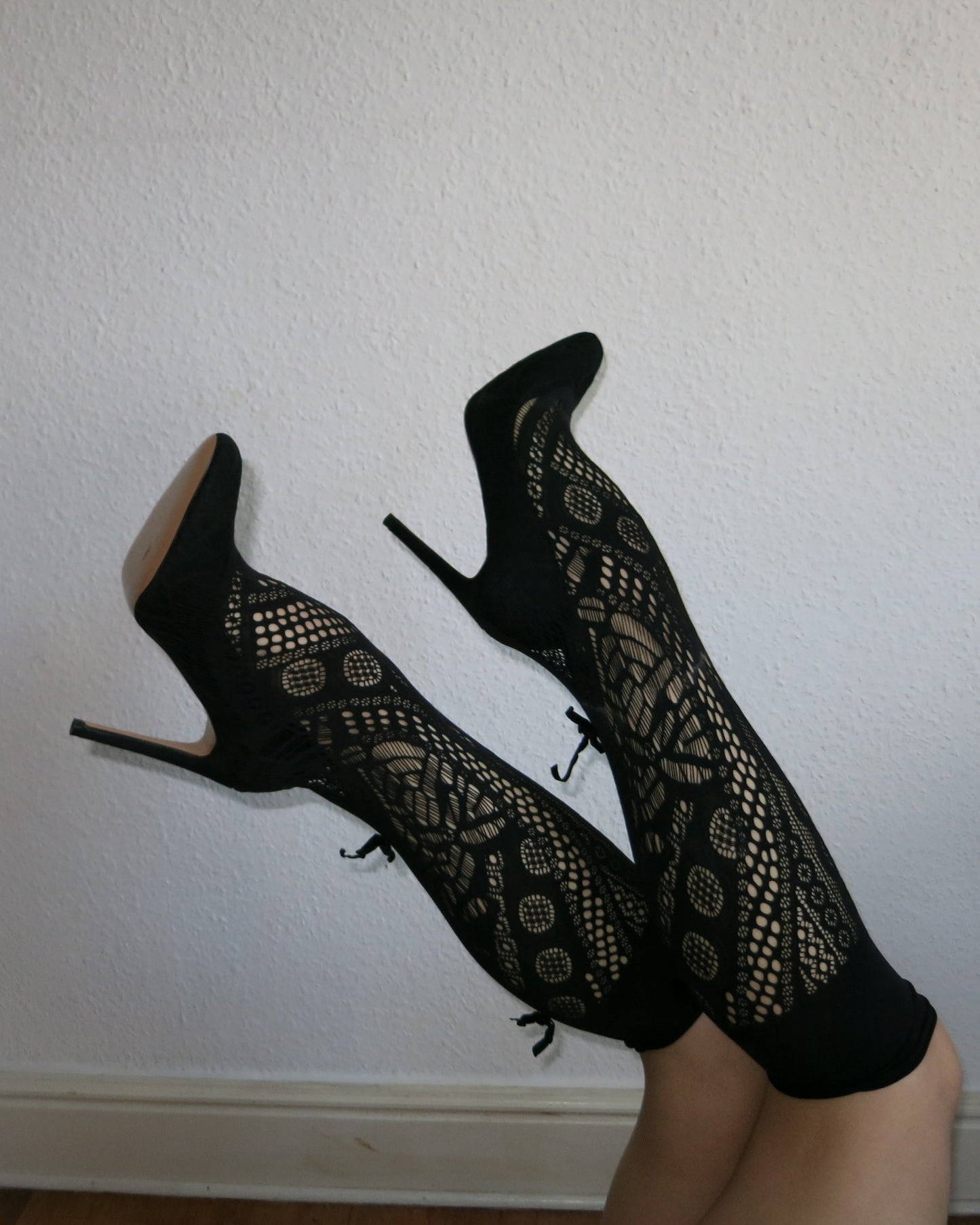 Sexy heels with incorporated socks