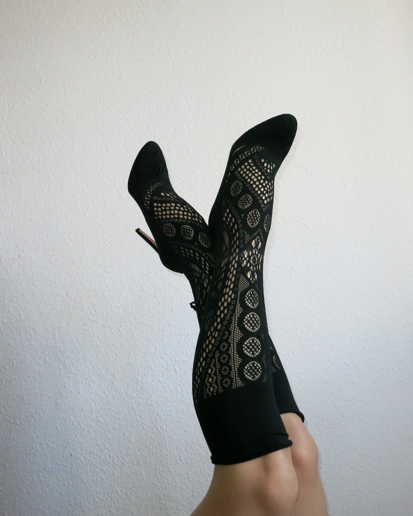 Sexy heels with incorporated socks