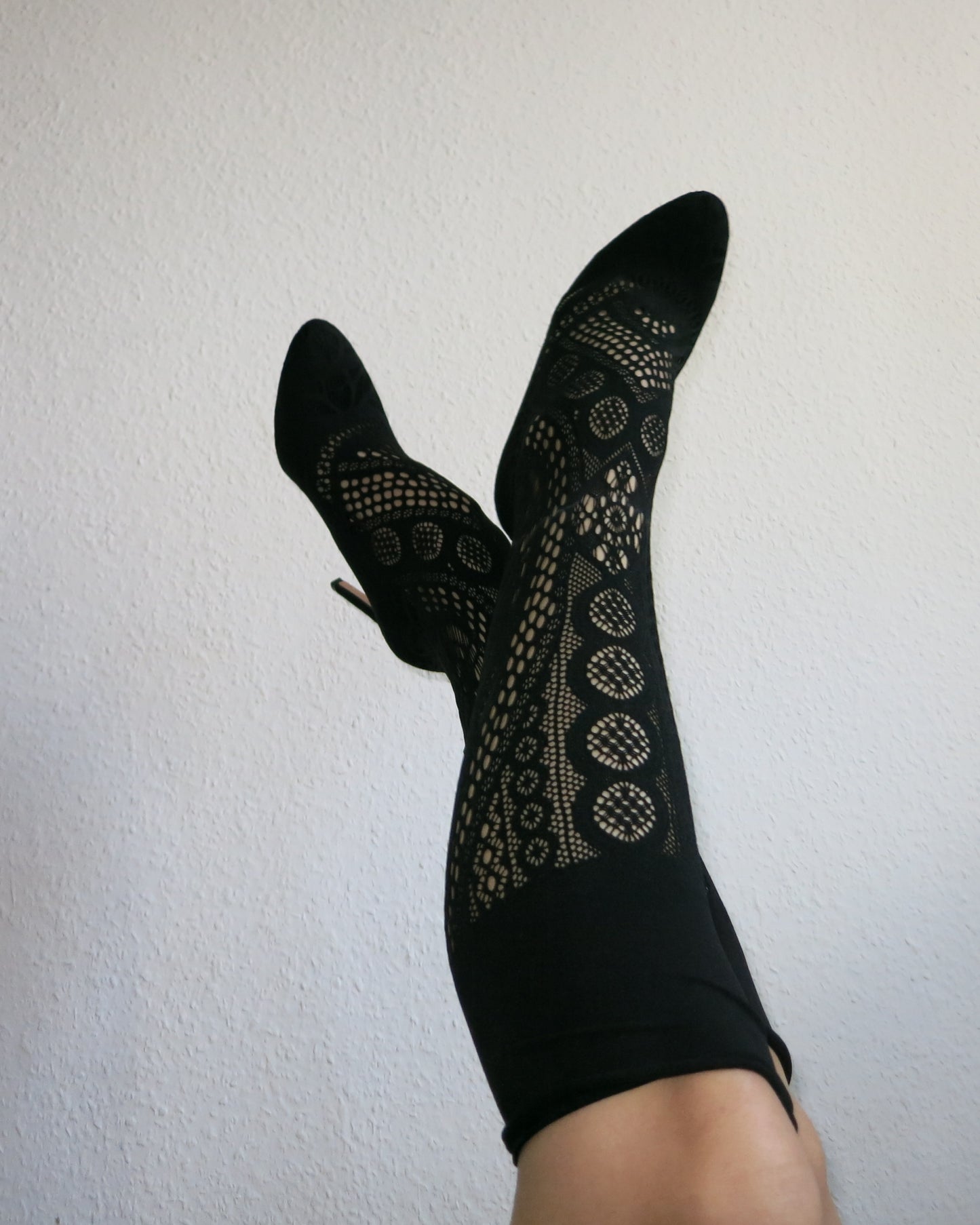 Sexy heels with incorporated socks