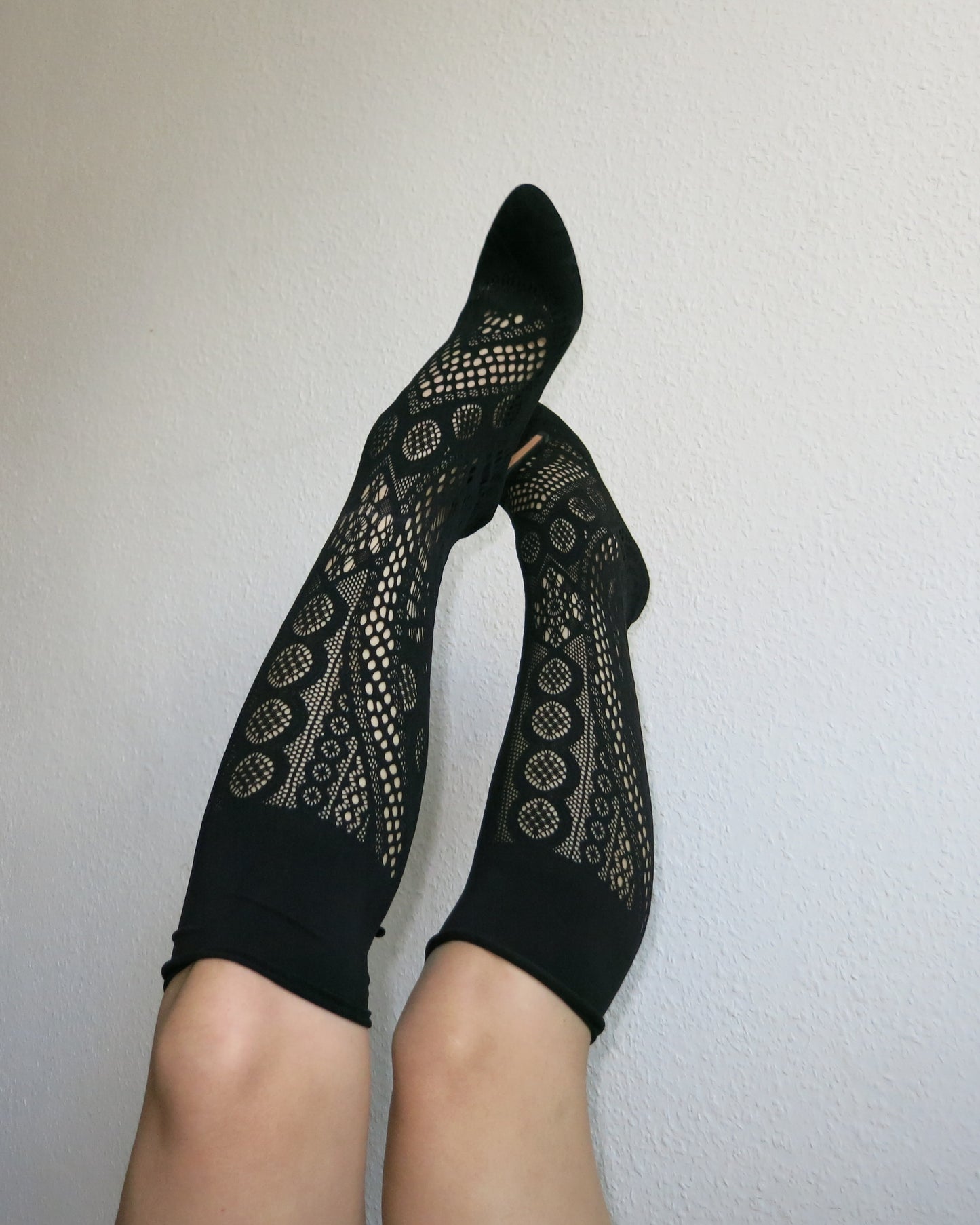 Sexy heels with incorporated socks