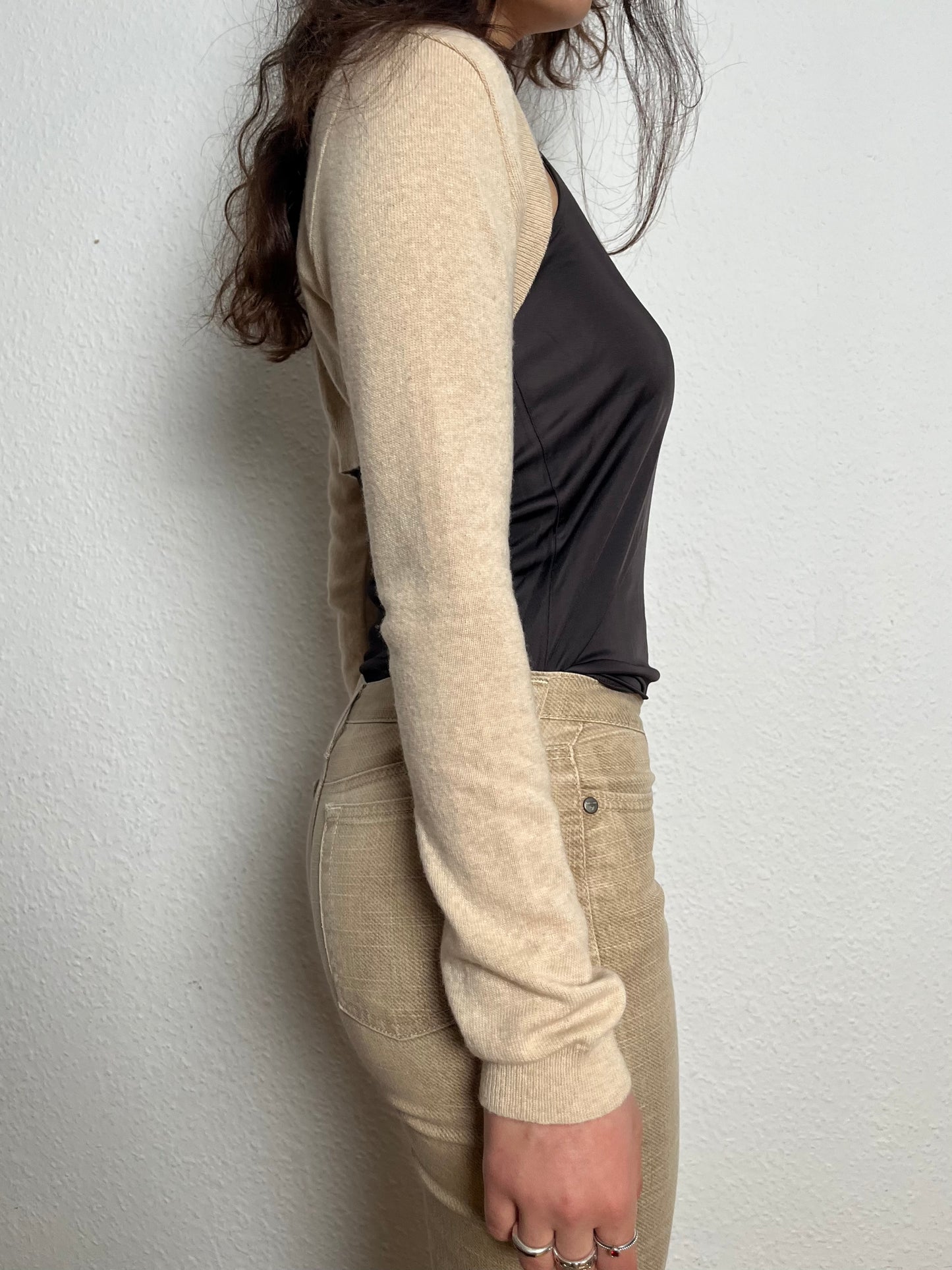 Beige cachemire bolero