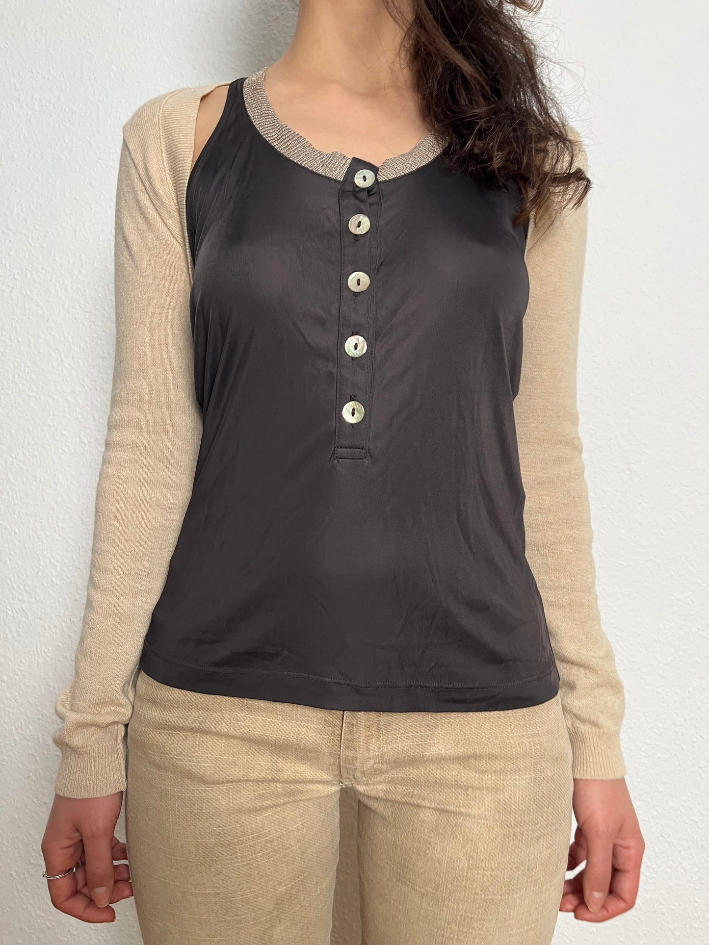 Metallic tank top