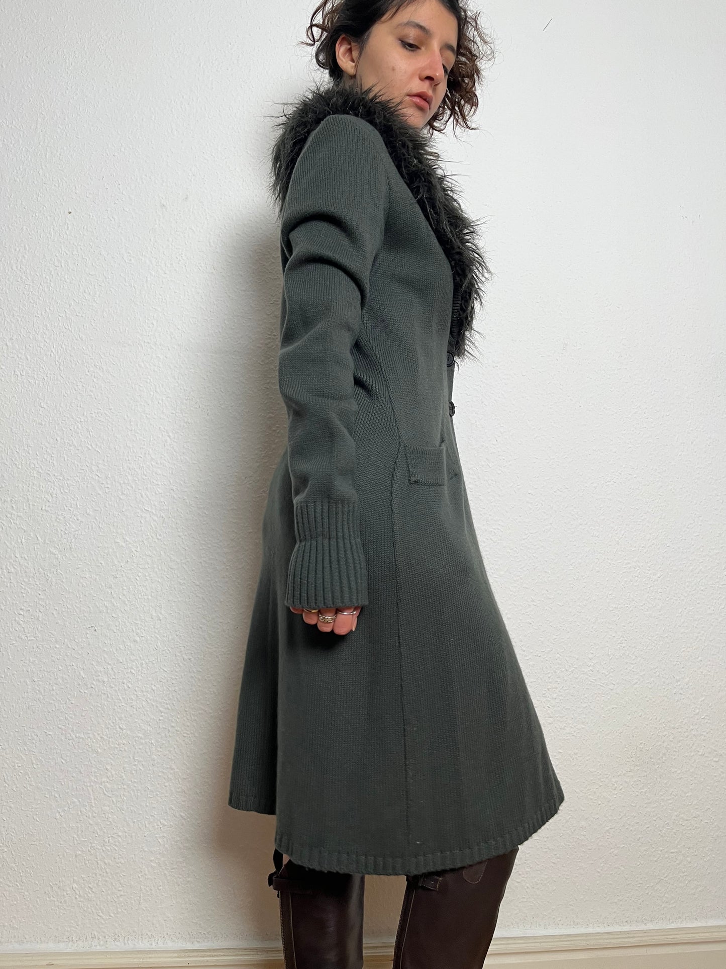 Furry cardigan