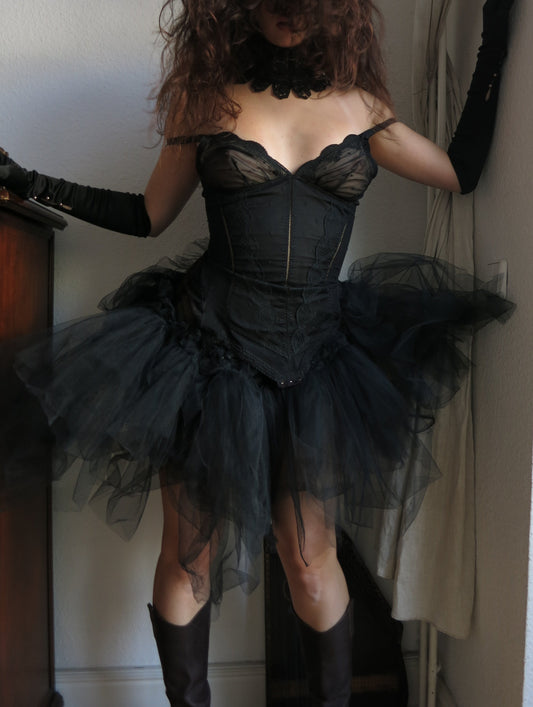 Annina black ballerina dress