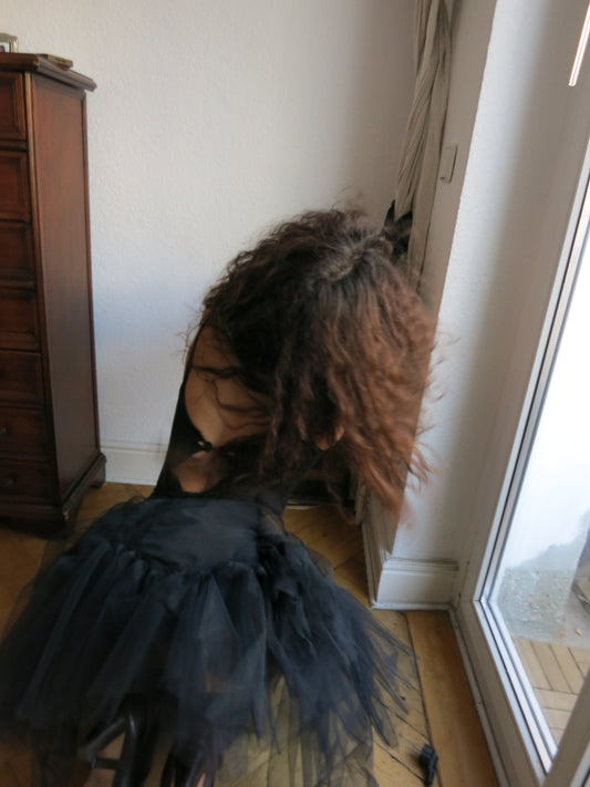 Annina black ballerina dress