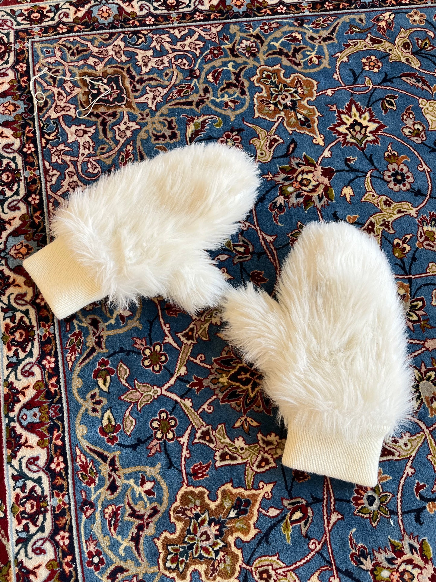 Furry gloves