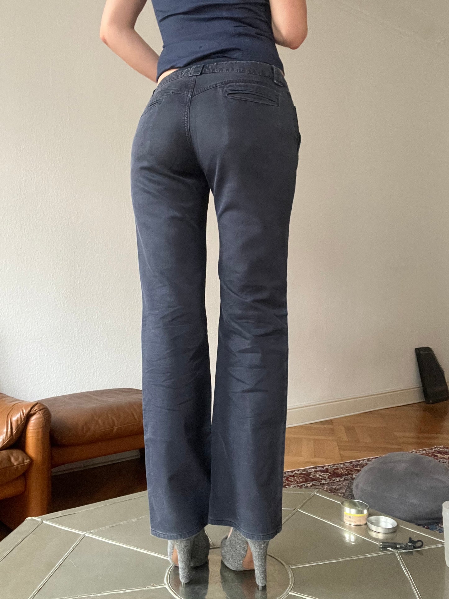 Sportmax navy blue trousers