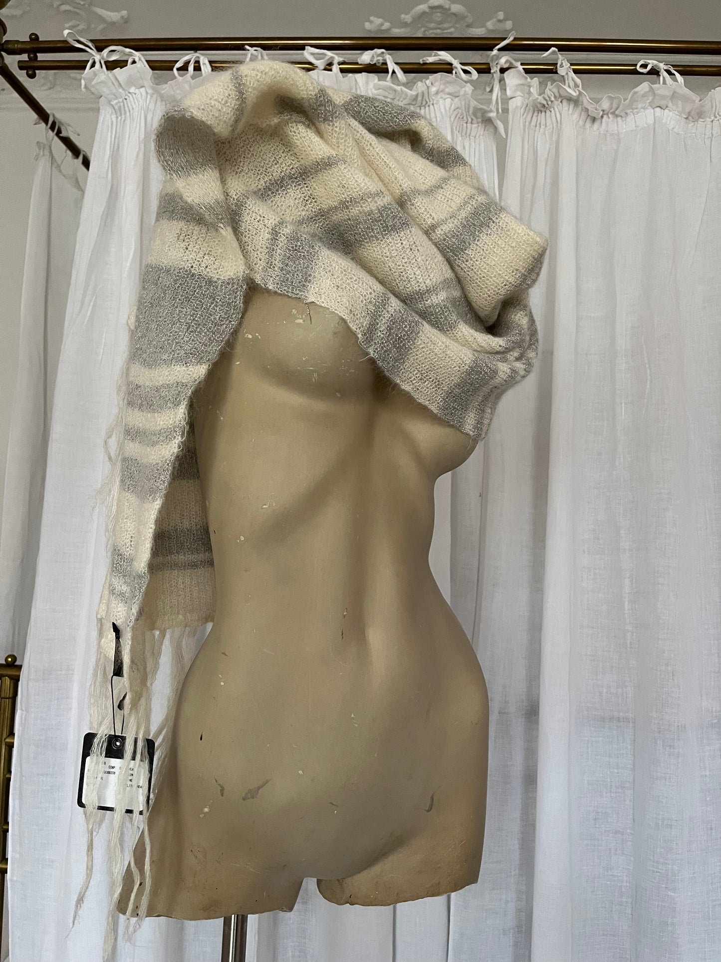 XL mohair blend scarf