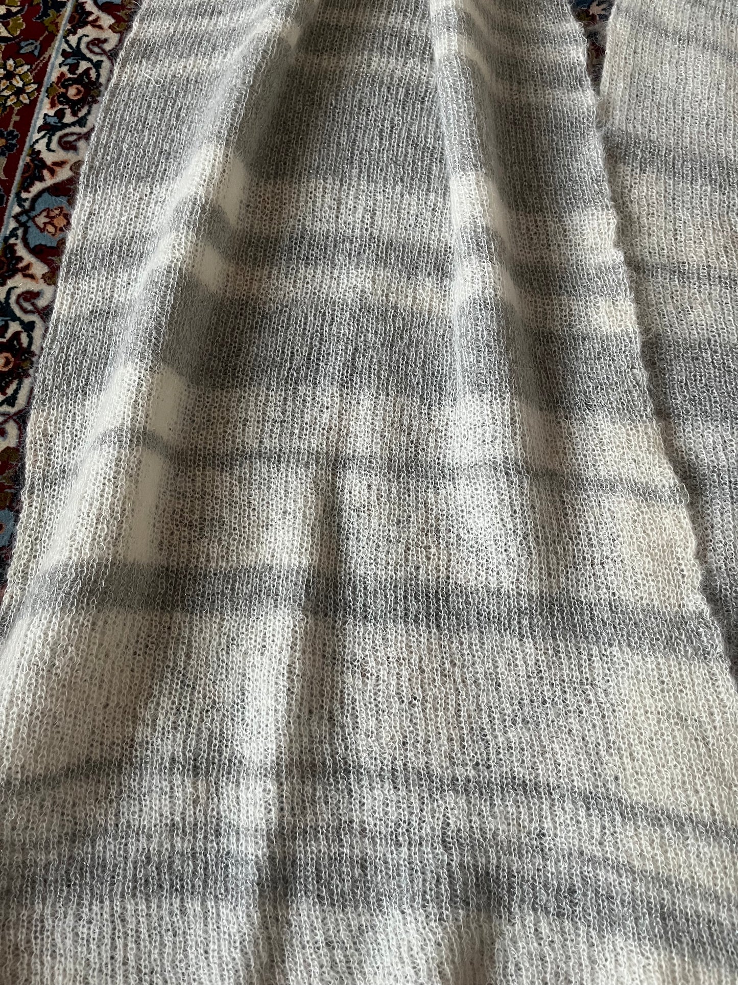 XL mohair blend scarf