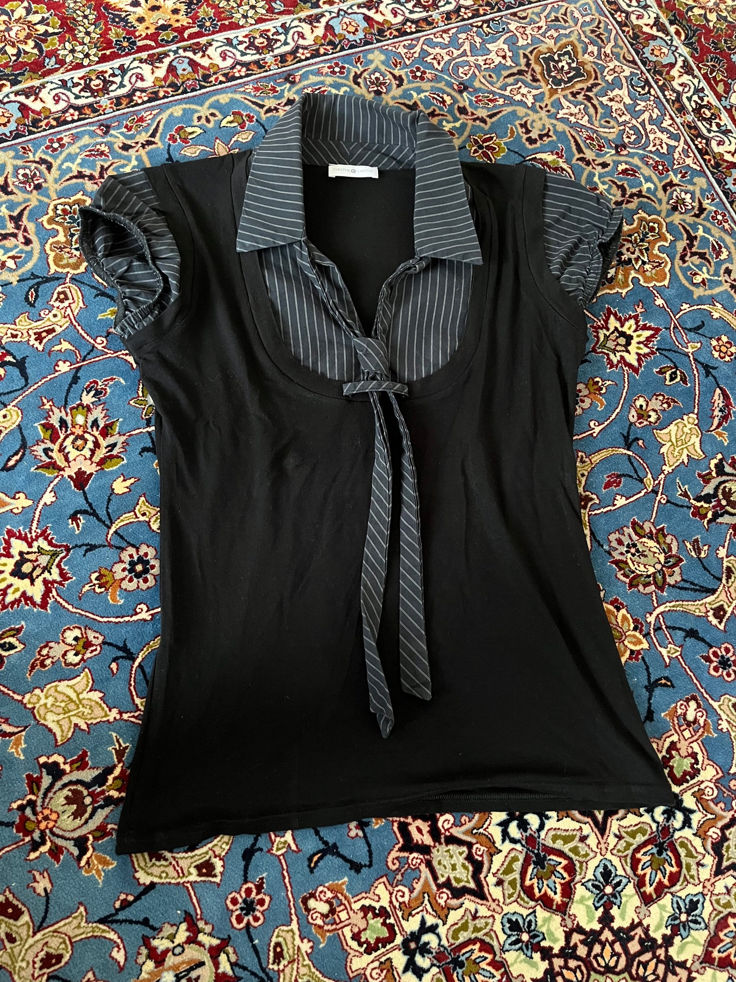 Demure tie top