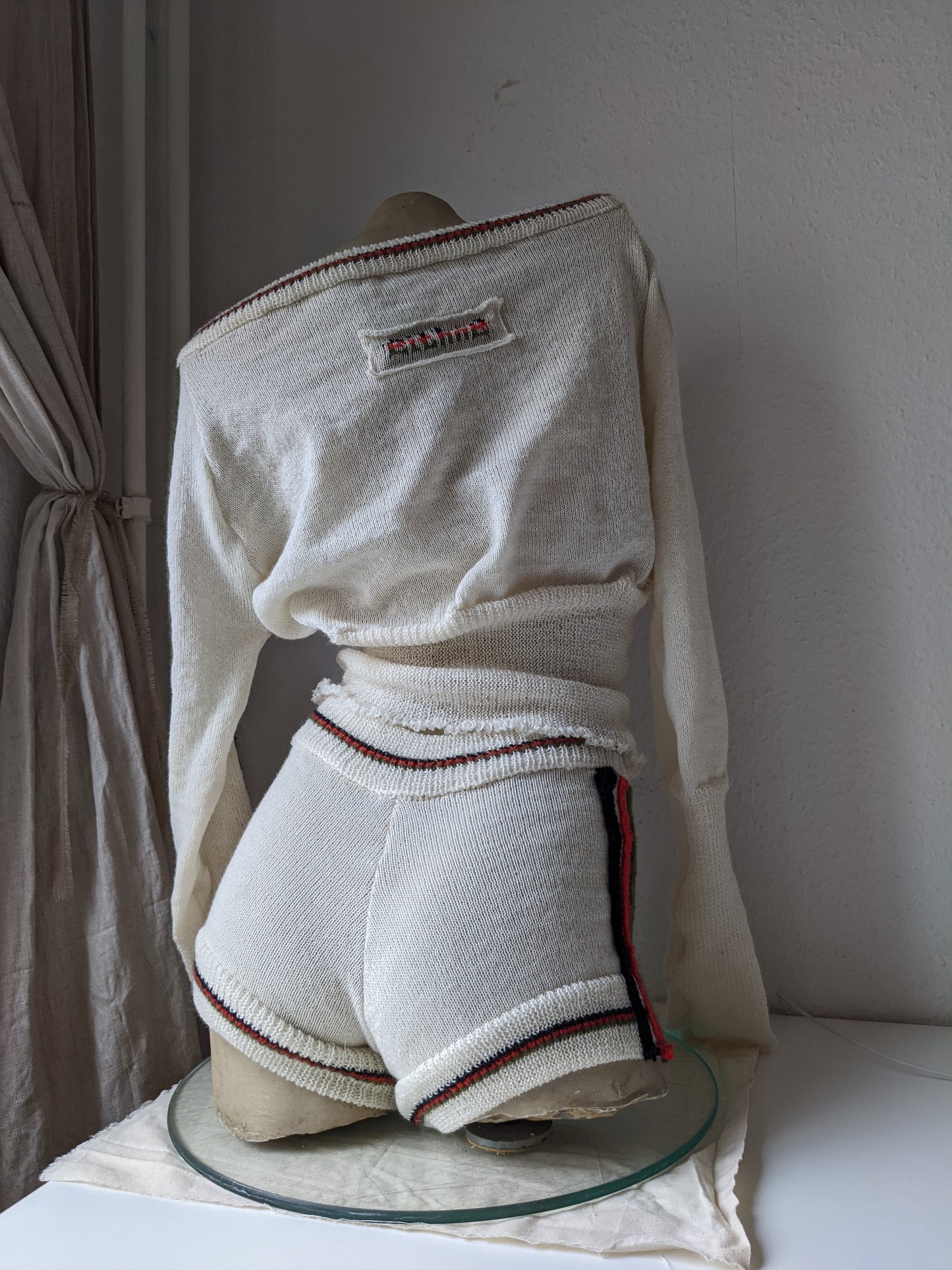 eithne padraigin ni bhraonain sweater and shorts set