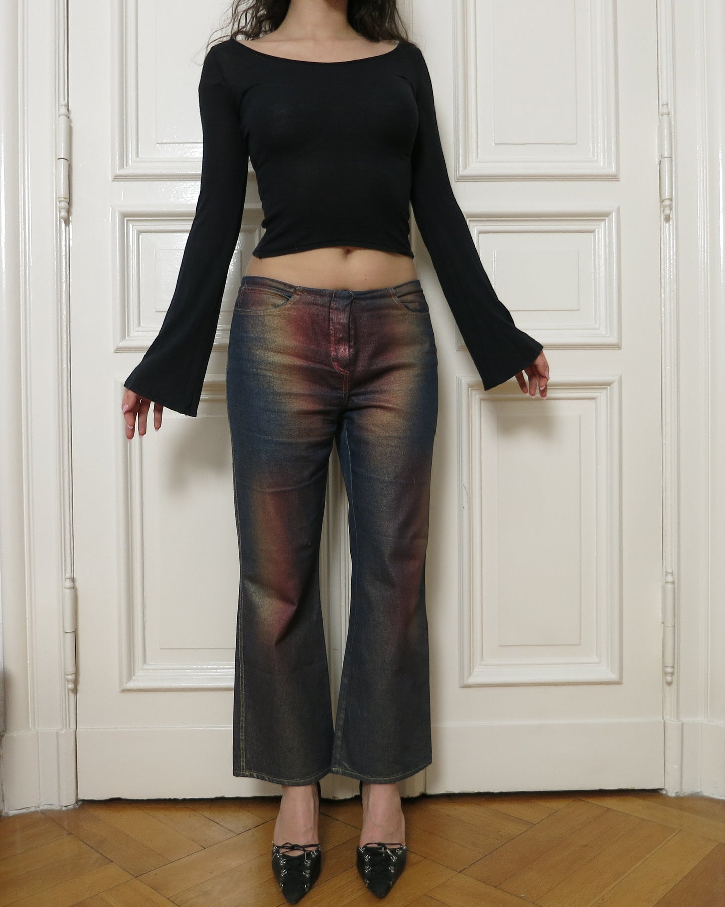 Airbrushed jeans