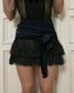 Moulin Rouge silk mini skirt
