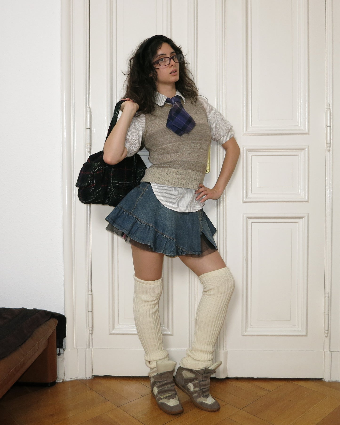 Denim tutu skirt