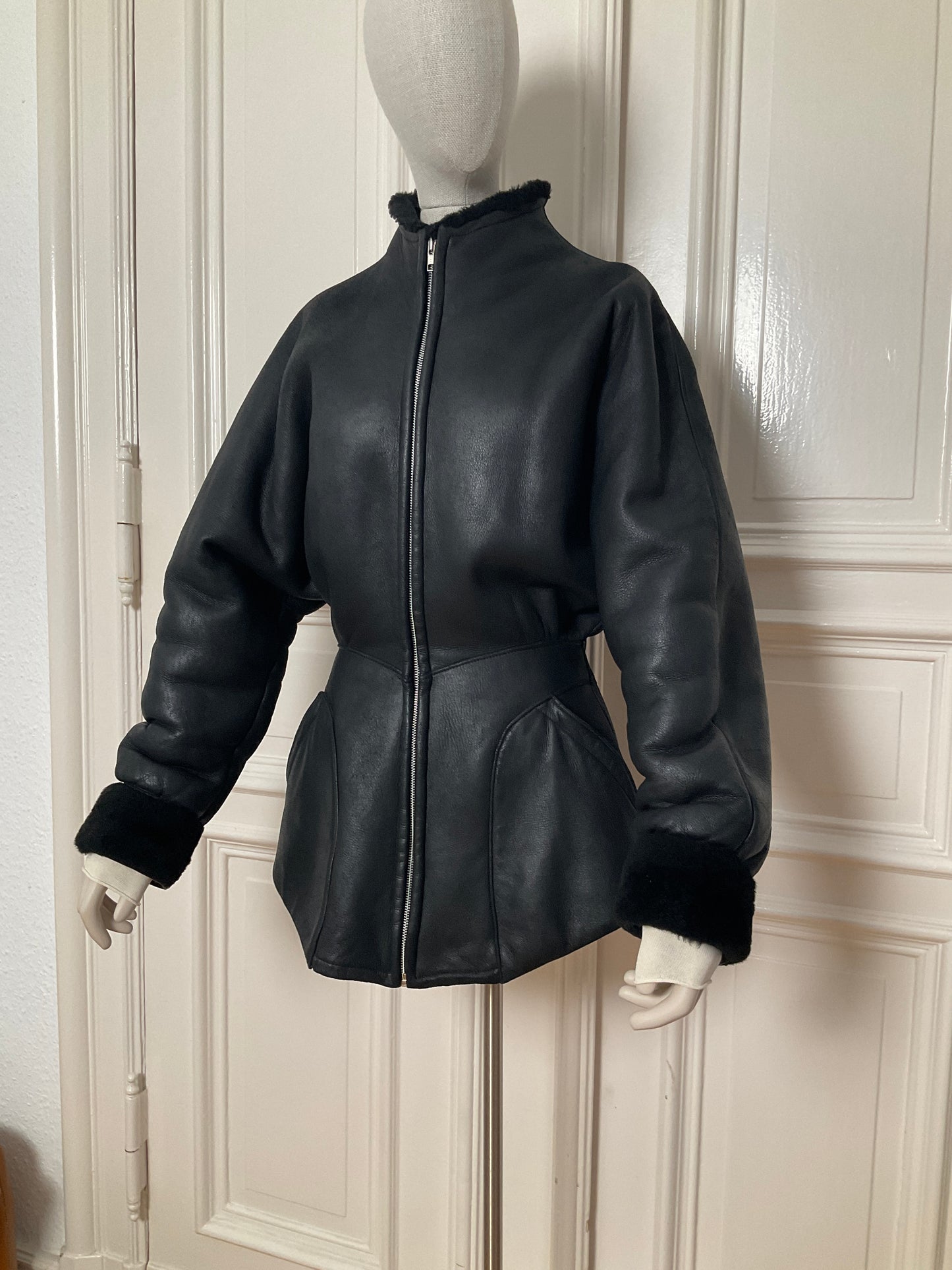 Vintage Thierry Mugler shearling jacket