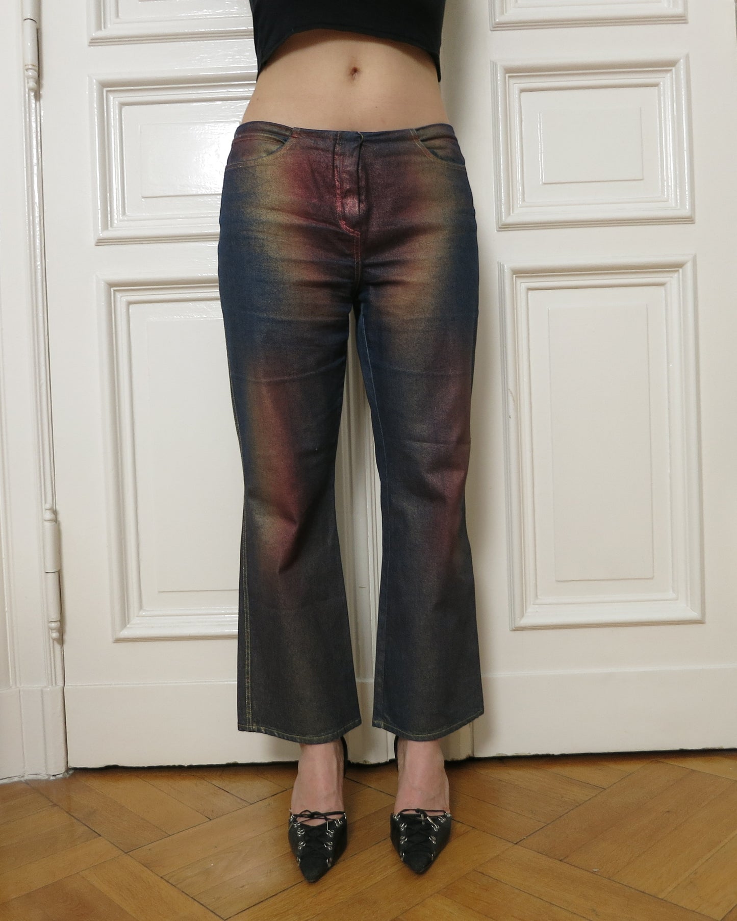 Airbrushed jeans